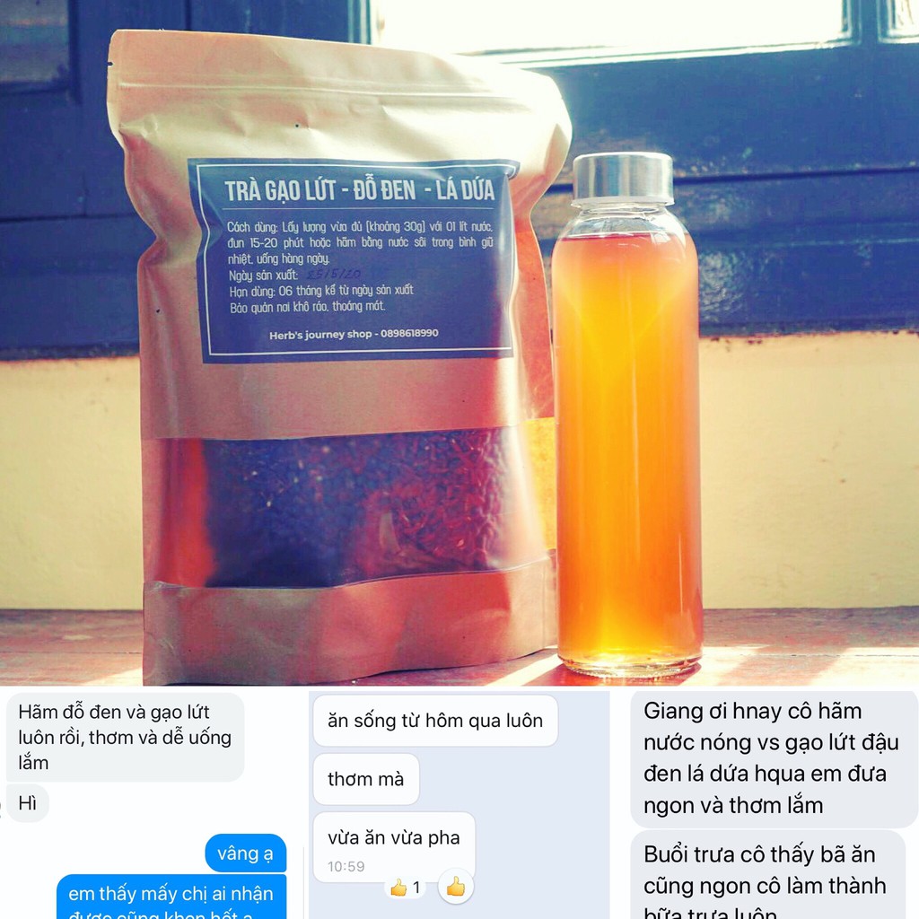 Trà gạo lứt đỗ đen - Túi 1kg hút chân không