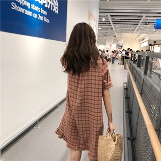 Đầm Sơ mi caro