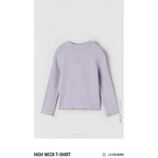 **ZARA** Tshirt tay dài newtag tương đương XS (02 màu)