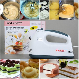 Máy đánh trứng cầm tay Scarlett 7 tốc độ