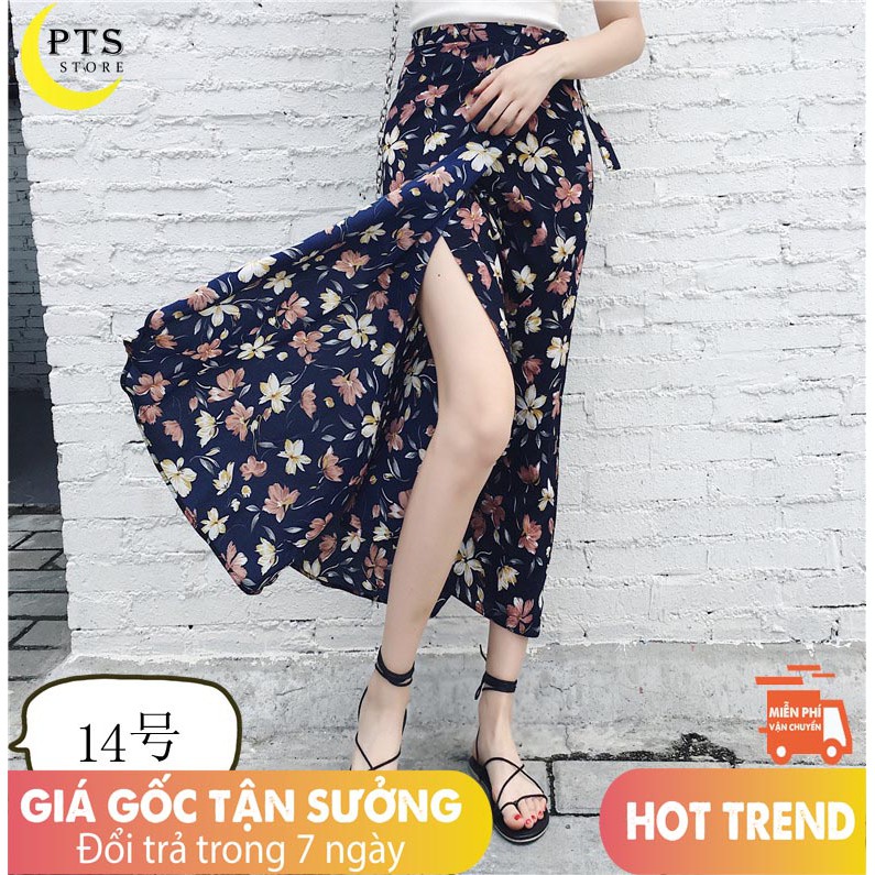 [Free Ship 30K] Chân váy midi họa tiết hoa xẻ tà dáng dài vintage Ulzzang 👑 Vải mềm mịn Hàng Quảng Châu | BigBuy360 - bigbuy360.vn