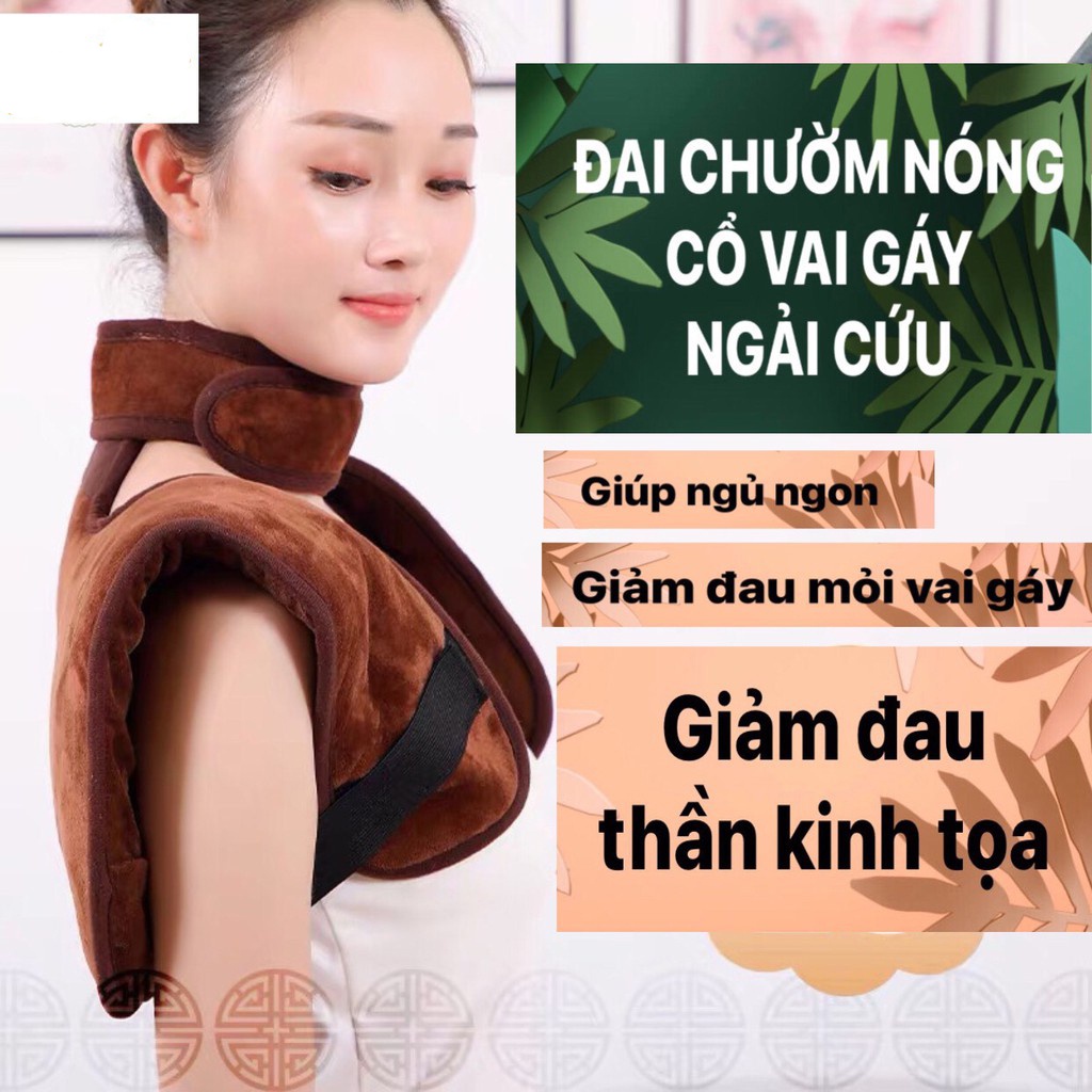 Đai Quấn Vai Ngải Cứu Đông Y, Giảm Đau Mỏi - Lưu Thông Khí Huyết - Tăng Đề Kháng - Ngủ Ngon