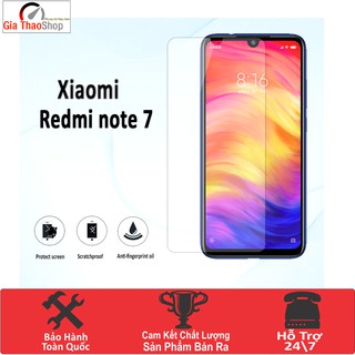 KÍNH CƯỜNG LỰC XIAOMI REDMI NOTE 7 KÍNH TRONG SUỐT 9H- TẶNG KÈM KEO CHỐNG HỞ MÉP Siêu Bền