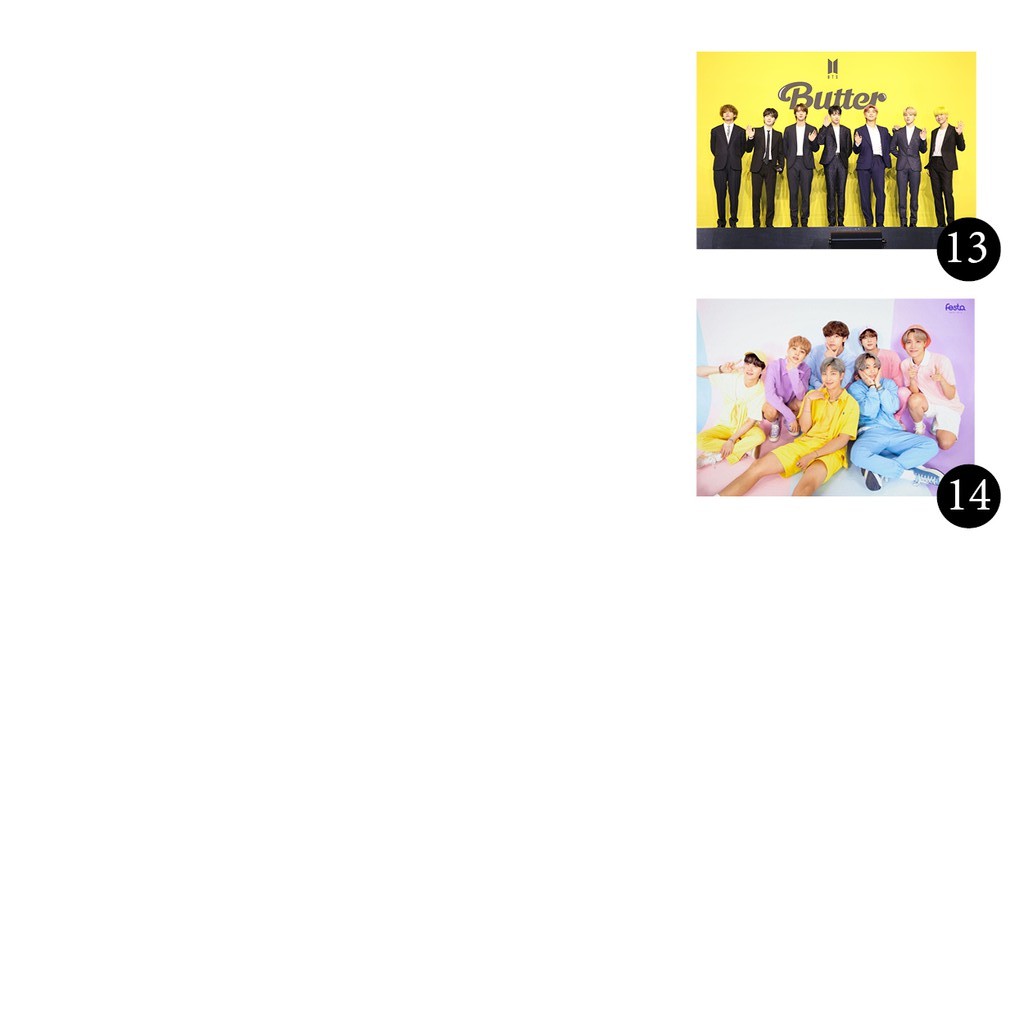 Poster BTS ảnh full HD cực nét ép nhựa cứng A4