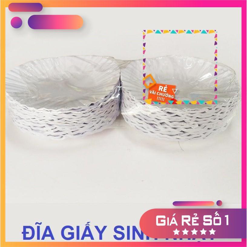 Túi 0.5 Kg đĩa giấy ăn bánh sinh nhật, đĩa giấy đựng bánh kem