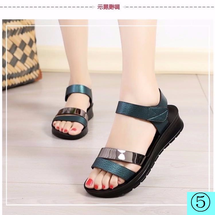 Giày Sandal Đế Mềm Chống Trượt Thời Trang Mùa Hè Dành Cho Phụ Nữ Trung Niên