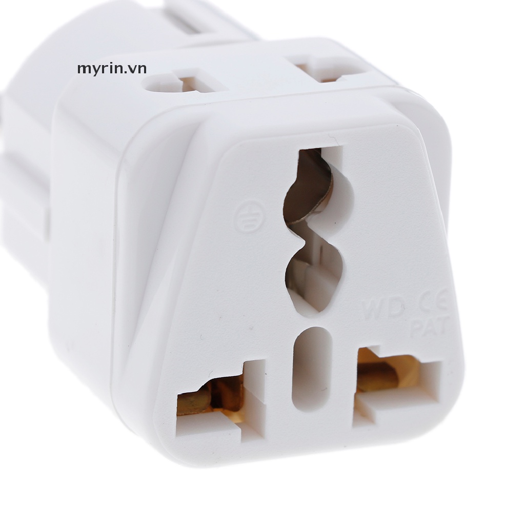 Phích Cắm Chuyển Đổi Từ 1 Sang 2 Cổng Cắm 5mm UK / US / EU / AU 2 / 3 Chấu Tiện Dụng