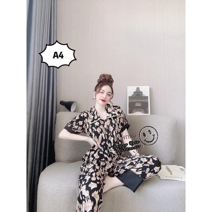 (Mẫu Mới) XẢ LỖ SÉT BỘ PIZAMA KATE LOẠI 1 MẶC NHÀ CHẤT VẢI MỊN MÁT SIÊU HOT HHP