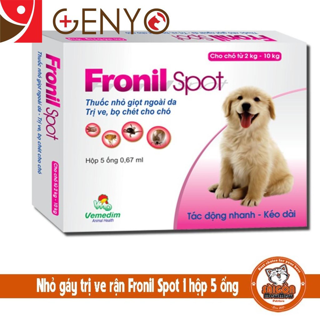 Nhỏ ngoài da nhỏ gáy trị ve rận Fronil Spot Vemedim Navi store
