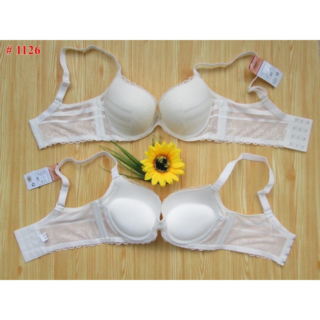 Áo Ngực Nữ Cotton Ren Lovely Đệm Siêu Nâng 4.5cm ⚡FreeShip⚡ Dây Lưng Bản To 4 Móc Cài Cao Cấp A1126 Hieu Store24h | BigBuy360 - bigbuy360.vn