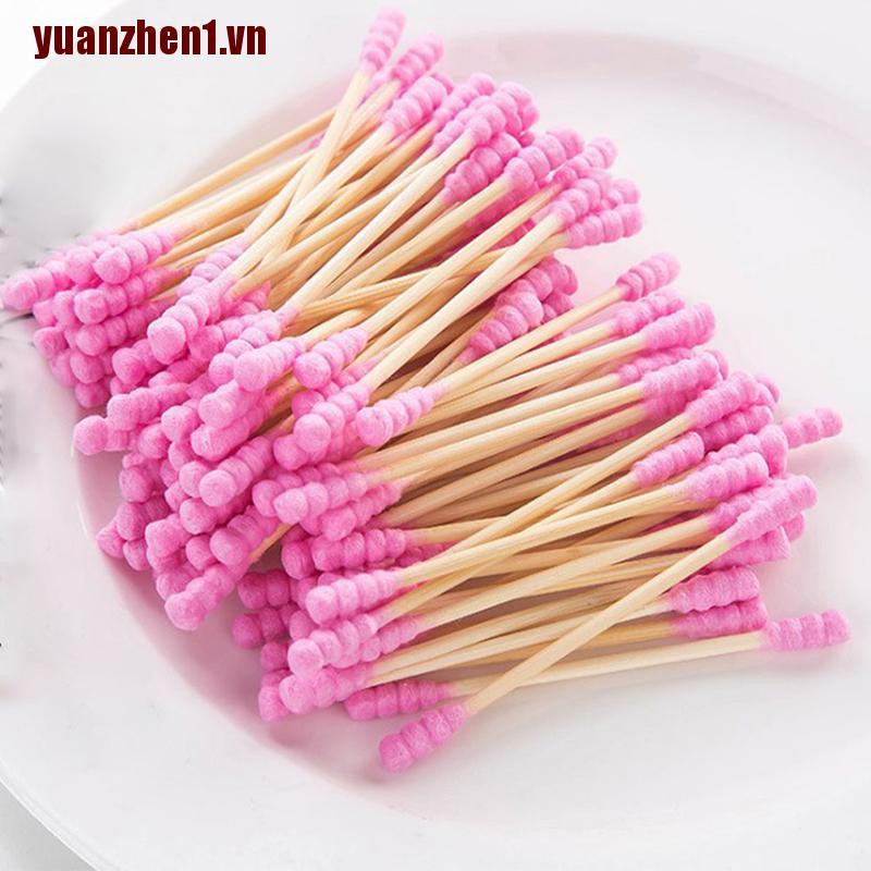 Gói 100 Bông Tăm Hai Đầu Làm Đẹp Cho Phái Nữ Yuanzhen1