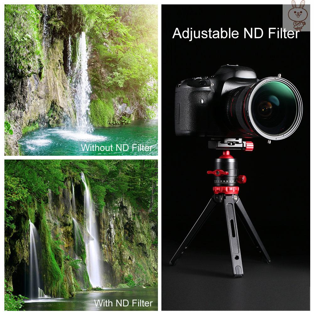 Bộ kính lọc màn hình Ol K & F Concept 72mm thiết kế 2 trong 1 không phai 5-stop Nd2-Nd32 và Cpl cho máy ảnh