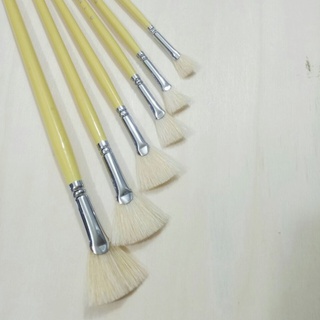 Bộ cọ quạt 5 cây Sunway Basic thân vàng B203 [ Sugi art shop]