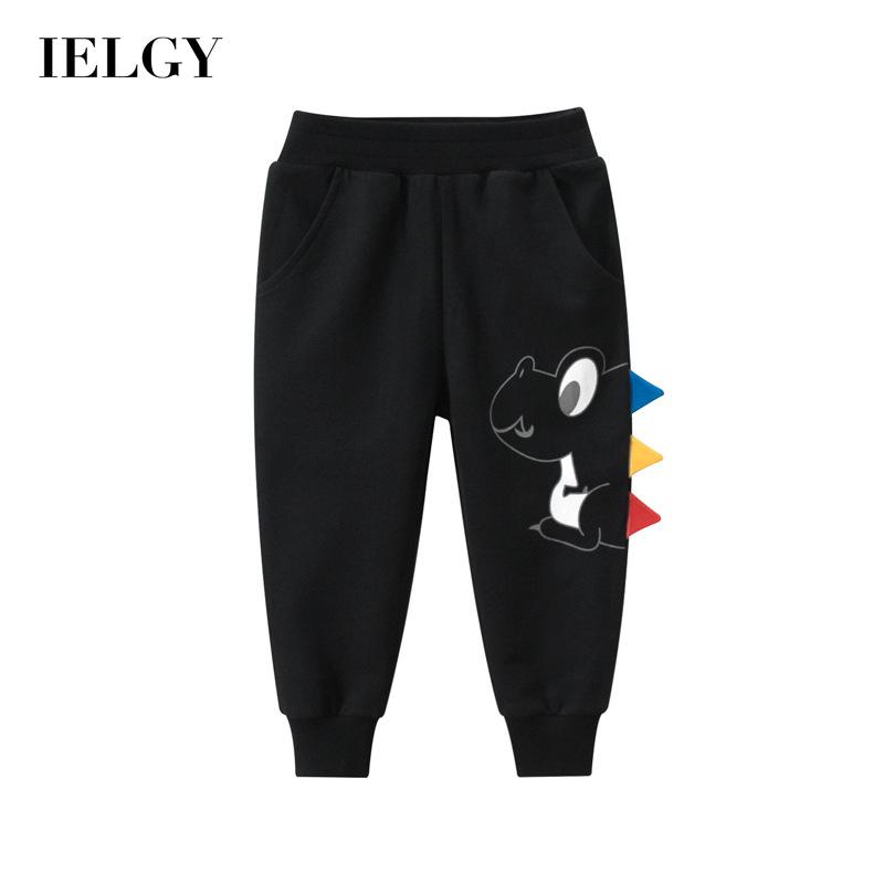 Quần dài thể thao IELGY trang trí họa tiết khủng long dễ thương phong cách Hàn Quốc cho bé trai