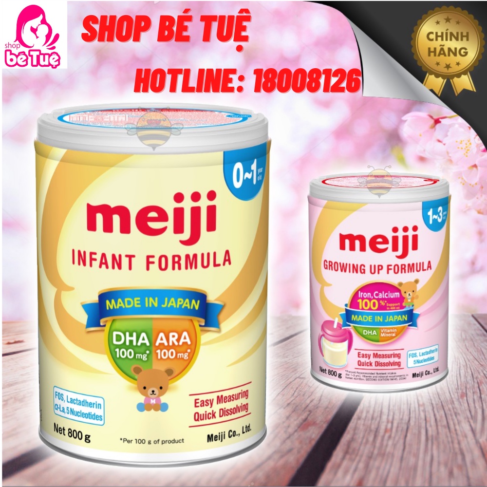 Sữa bột Meiji 0-1 & 1-3 [NHẬP KHẨU CHÍNH HÃNG] 800G