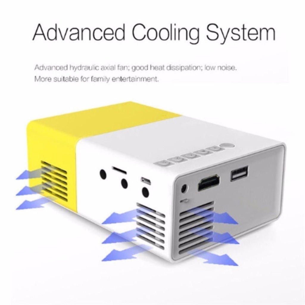 Máy Chiếu Mini YG300 LED 3d HD 1080p Rạp Phim SD AV USB HDMI
