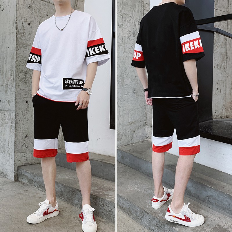 Bộ Quần Áo Thun Nam IKEKBFSUP Phối Màu Và Họa Tiết SET NAM 90000111C | BigBuy360 - bigbuy360.vn