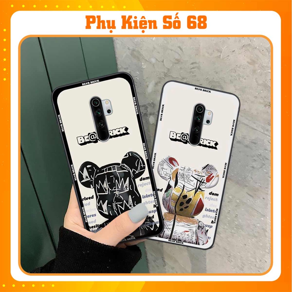 Ốp lưng điện thoại Xiaomi Redmi Note 8 / Note 8 Pro elegant, gấu be@rbrick cao cấp, vỏ ốp rẻ đẹp