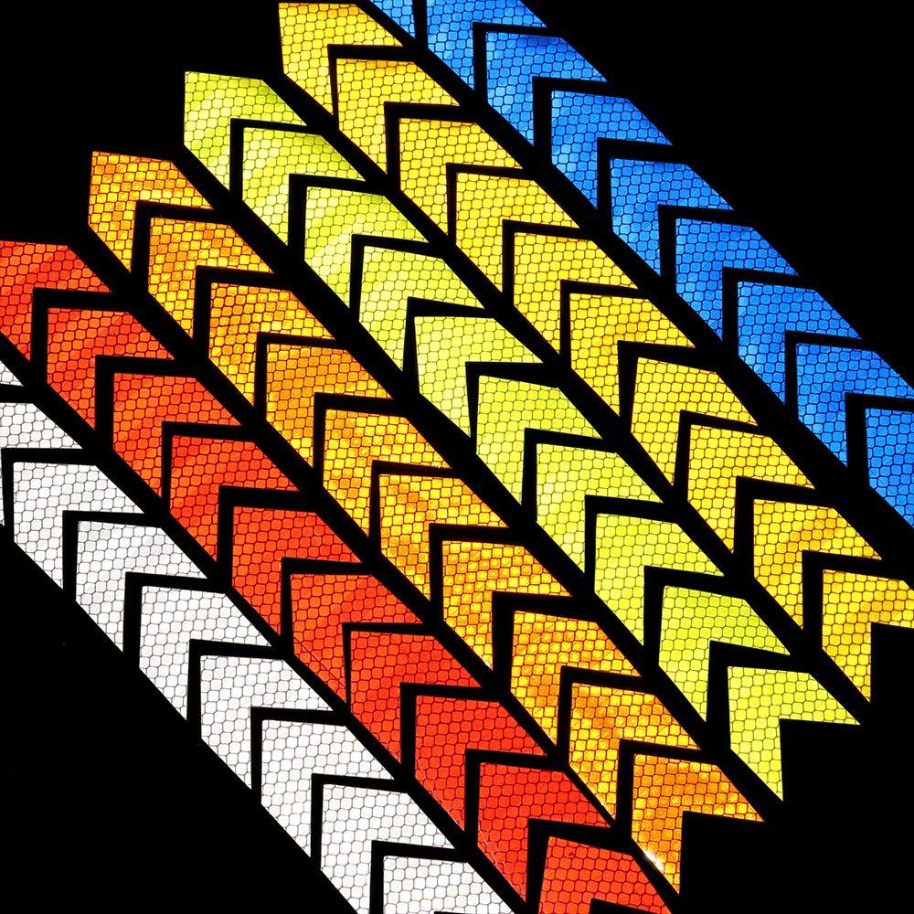 CACTU Sticker Phản Quang Nhiều Màu Sắc Dán Mũ Bảo Hiểm Xe Hơi Xe Máy