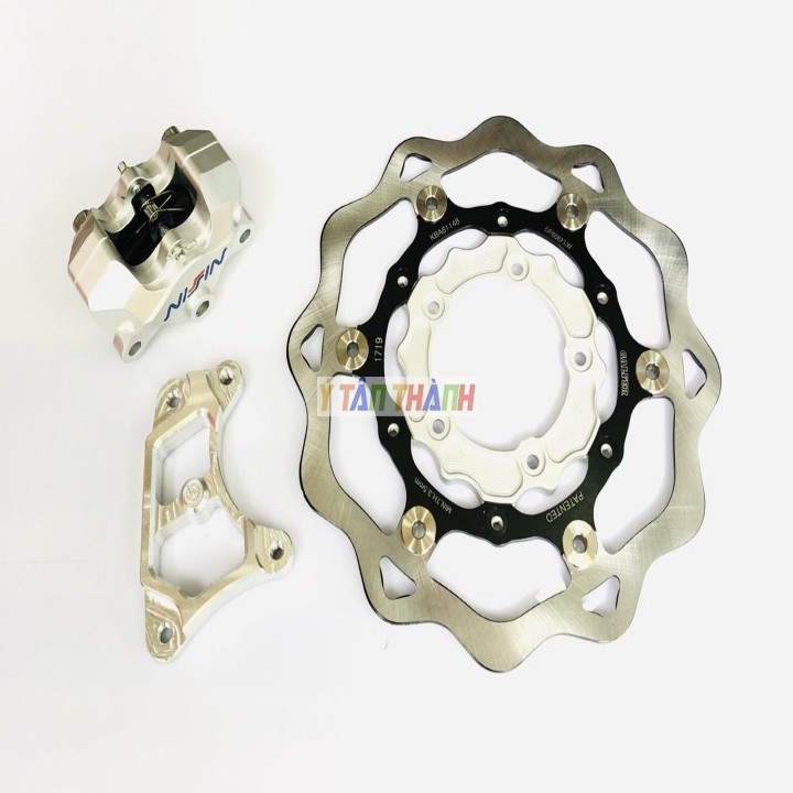 Bộ Đĩa Ktm Heo Nissin Bạc Gắn Vario 2019 MS1603