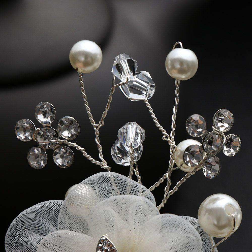 Lược Cài Tóc Hình Hoa Đính Ngọc Trai Nhân Tạo Thời Trang