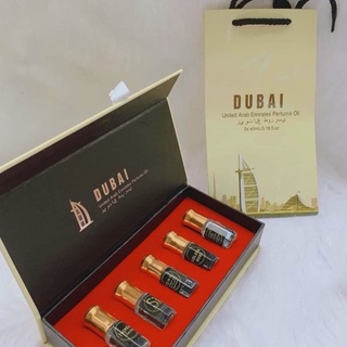 Nước hoa nữ - Tinh dầu nước hoa Dubai chai đính đá vương miệng 15ml hàng chính hãng set 5 chai 15ml /chai