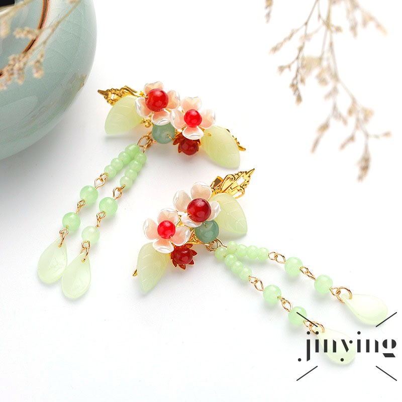 GETNOIVAS Cặp kẹp tóc Hàn Quốc đính họa tiết đá xinh xắn cho nữ