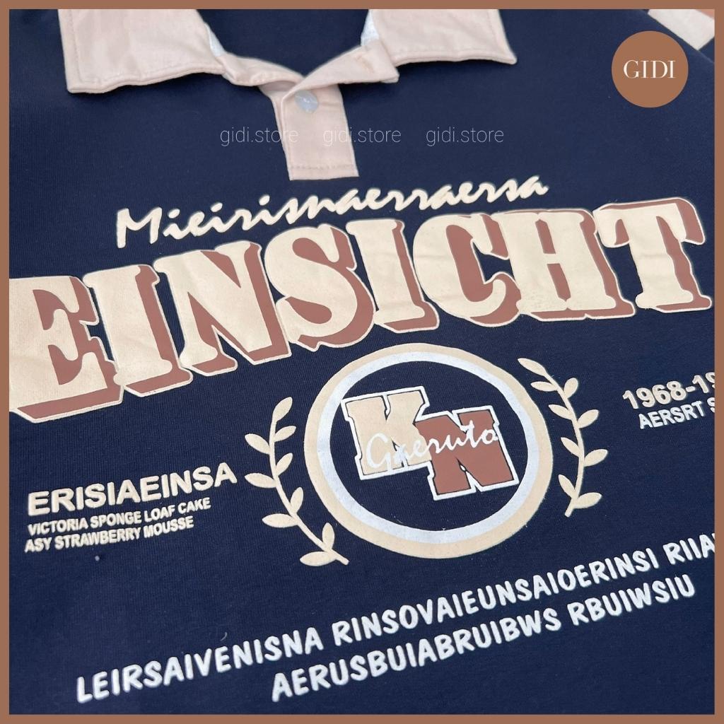 Áo phông POLO KN EINSICHT Nam Nữ Unisex Form rộng - áo thun có cổ vải thun da cá tici dày dặn - GIDI