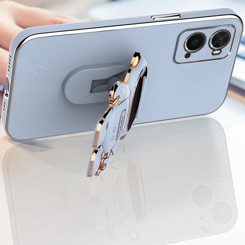 Giá đỡ điện thoại Koosuk hình phi hành gia không gian mạ vàng gấp gọn được tiện lợi