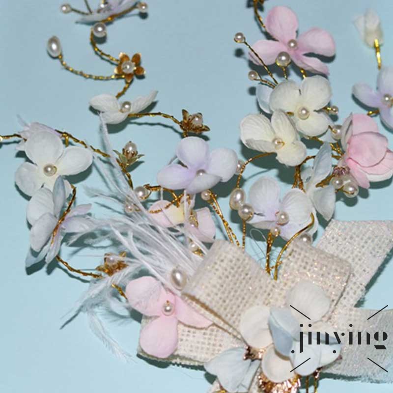 GETNOIVAS Vòng hoa đội đầu handmade xinh xắn cho nữ