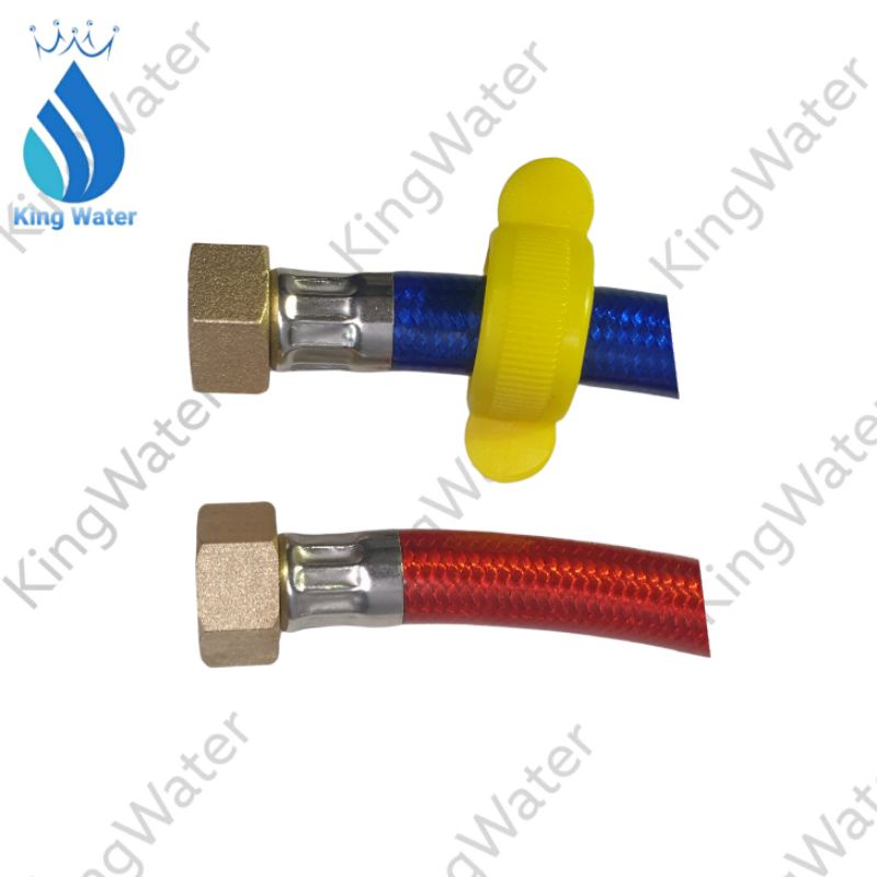 Dây cấp nóng lạnh 3 lớp siêu bền loại 40cm 60cm LUKAS