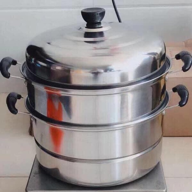 🌺🌺🌺 Mai về nha khách oiii 🌺🌺🌺 💥💥💥XỬNG HẤP 3 TẦNG INOX SIZE 30 CM