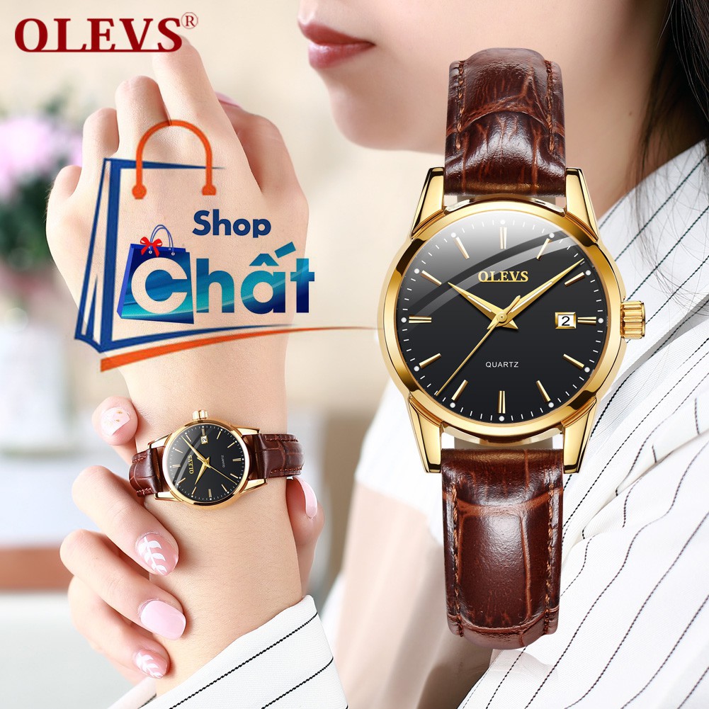 Đồng hồ nữ🎁đồng hồ cặp đôi nam nữ đẹp, Fullbox chính hãng OLEVS, quà tặng ý nghĩa, sang trọng cho các cặp đôi - BH 1 NĂM