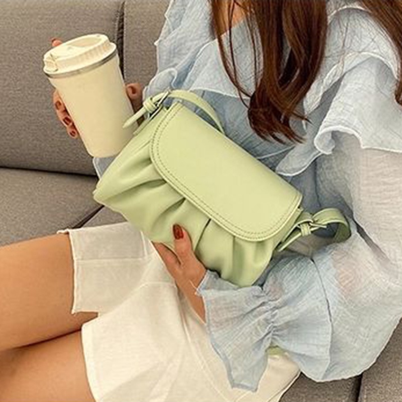 Túi xách IELGY đeo chéo vai hình đám mây phong cách học đường tươi mới