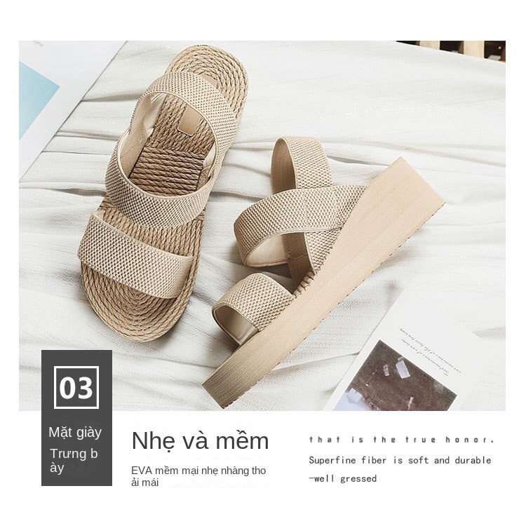 Giày Sandal Đế Xuồng Thời Trang Dành Cho Nữ