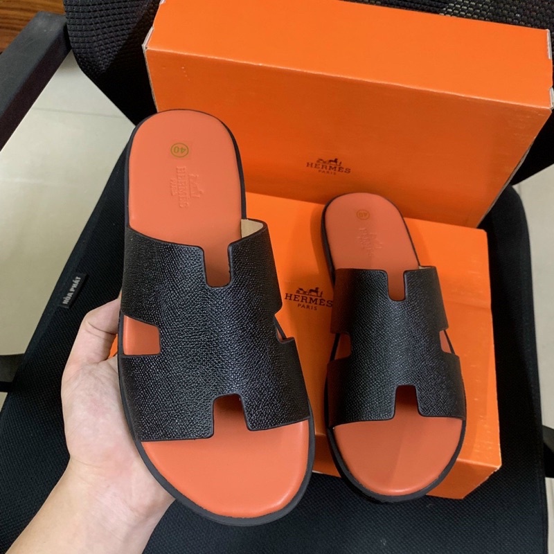 Dép H quai da bò 100%  (không kèm hộp)