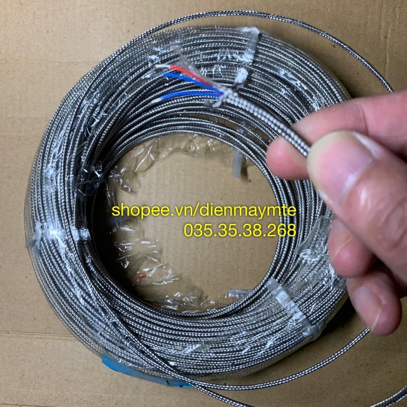 MTE - Dây bù nhiệt - can K / can PT100 / 1 mét - vỏ thép bện