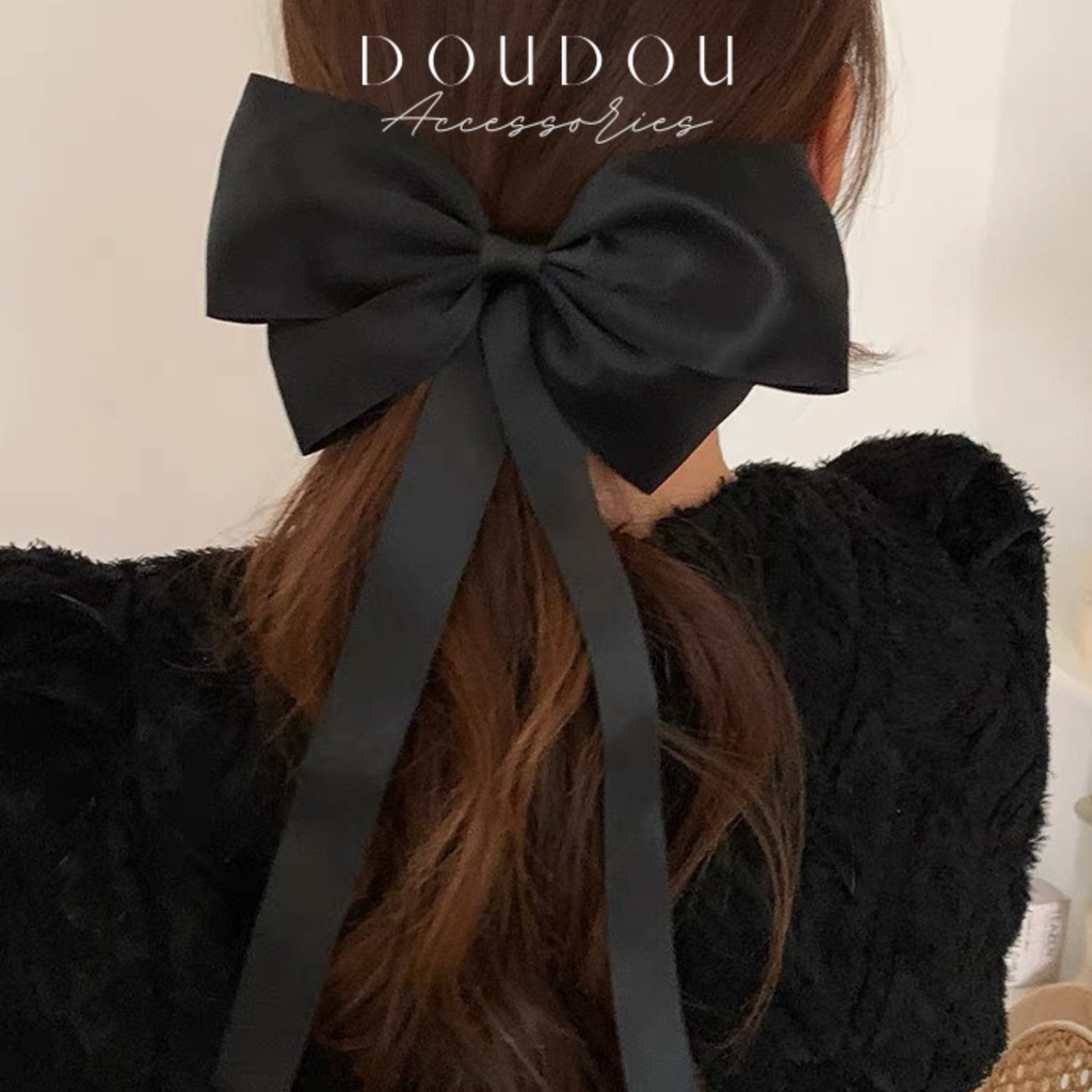Phụ kiện kẹp tóc xinh DOUDOU Cặp tóc Kẹp tóc nơ Ngô Cẩn Ngôn Hottrend phong cách Hàn Quốc thời trang FJ022