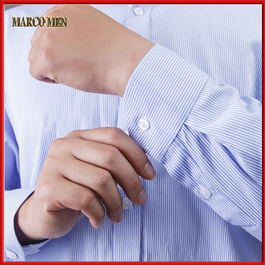 Áo sơ mi nam dài tay công sở kẻ sọc vải cotton CAO CẤP SM005 | BigBuy360 - bigbuy360.vn
