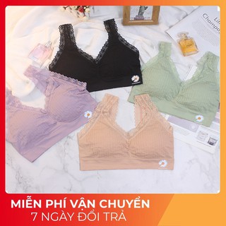 Áo Bra hoa cúc họa mi hot hit không gọng bán chạy nhất