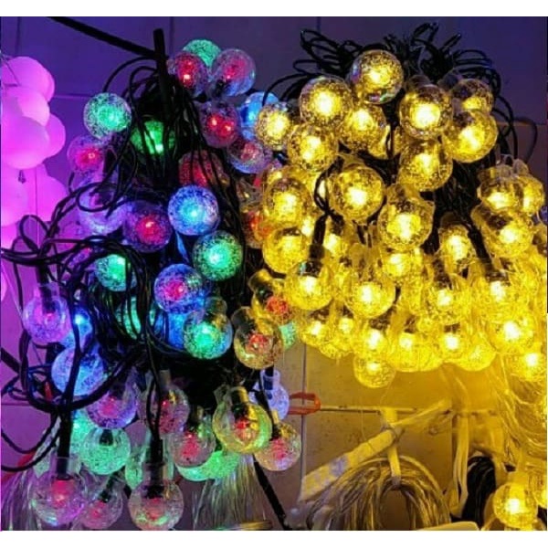 Dây Đèn Trang Trí LED Cherry Ball Bi Bọt 10m 80 Bóng