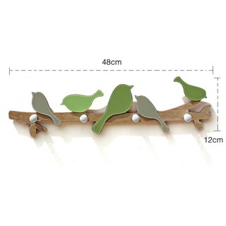 Mắc gỗ trang trí hình chim sẻ