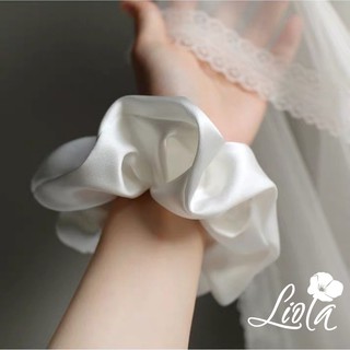Dây buộc tóc vải lụa satin thiết kế LIOLA