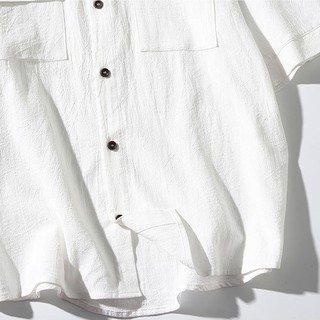 Áo Sơ Mi Cộc Tay Linen Túi Ngực Basic ROUGH - Mềm, Mịn, Mát