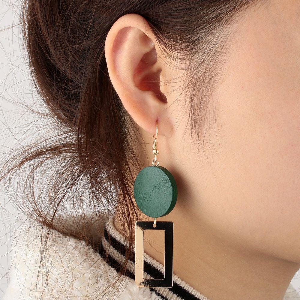 Bông Tai Bằng Gỗ Phong Cách Vintage Dành Cho Nữ