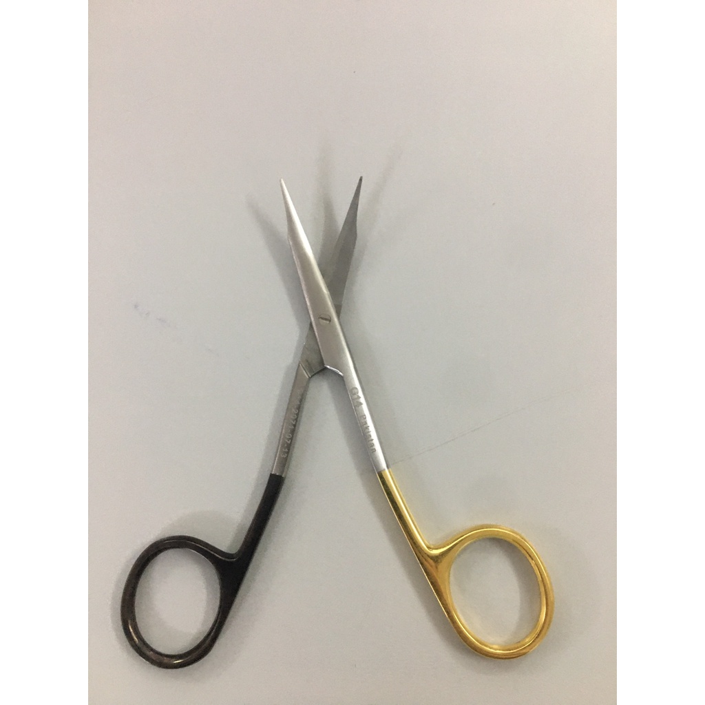 Kéo phẫu thuật Steven cong 11cm-13cm  G14- Pakistan dùng phẫu thuật mắt, mũi , mí , căng da mặt...