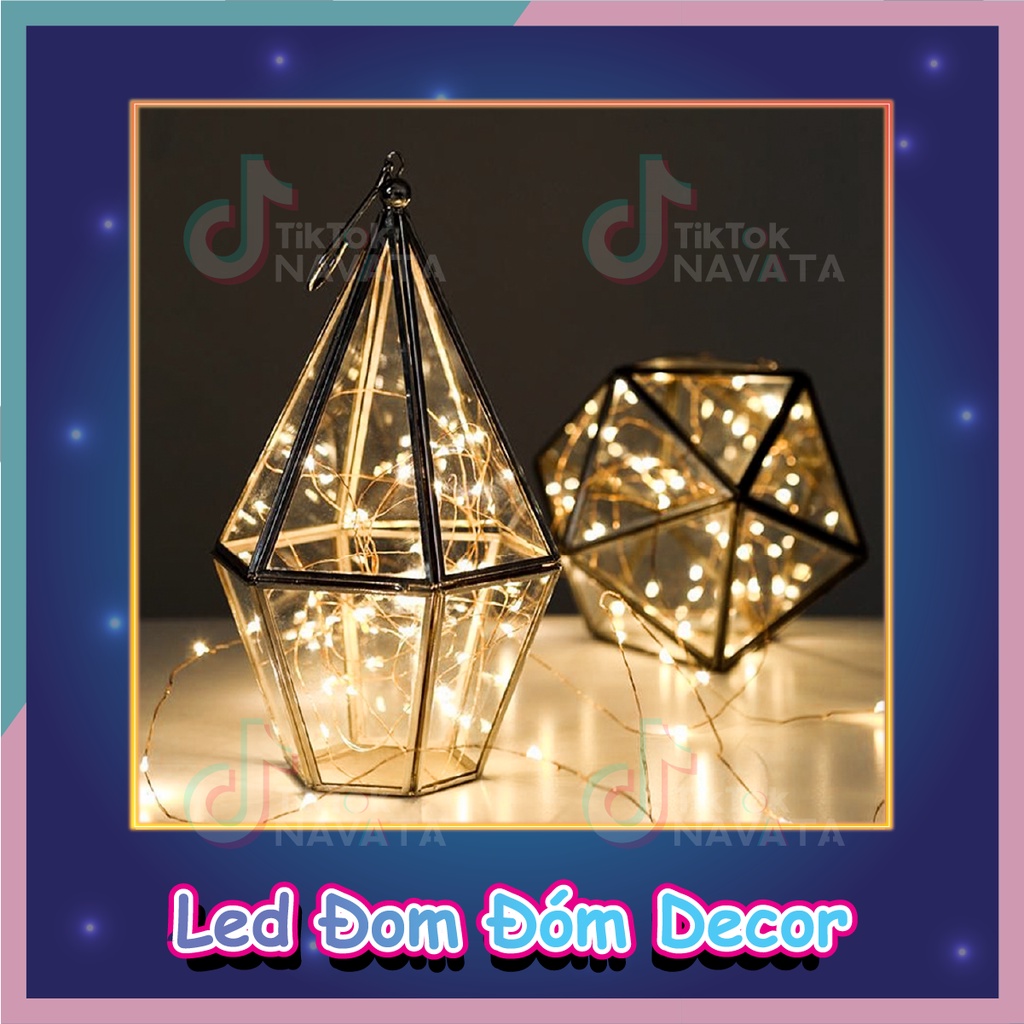 Đèn Đom Đóm Fairylight trang trí decor quà tặng đẹp long lanh dài 1m 2m sử dụng pin | BigBuy360 - bigbuy360.vn