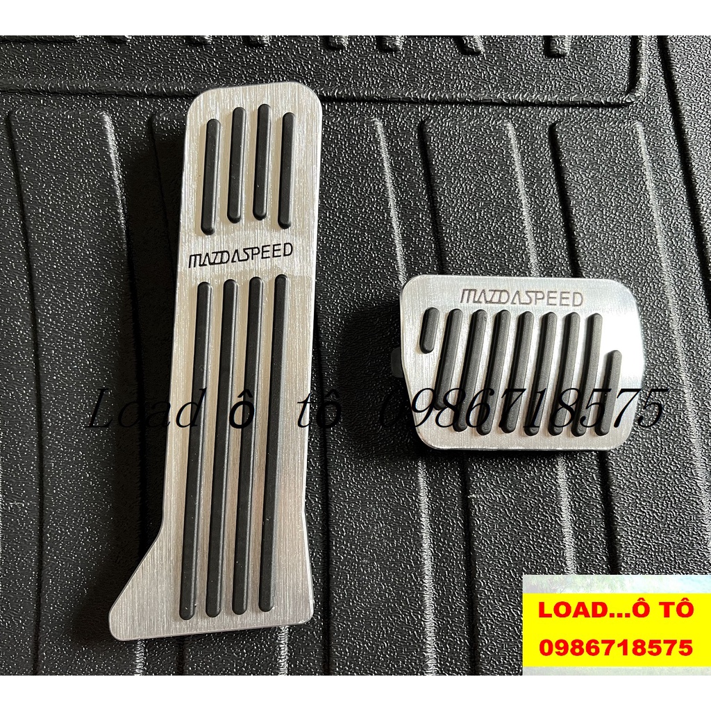 Bộ Ốp Chân Ga, Phanh Xe Mazda CX5, CX8, 6, 3 Bộ 2 Chi Tiết Cao Cấp