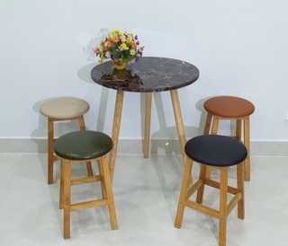 Ghế đôn gỗ cao 60