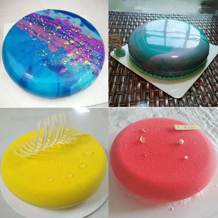 Khuôn silicon làm bánh mousse hình tròn tiện dụng